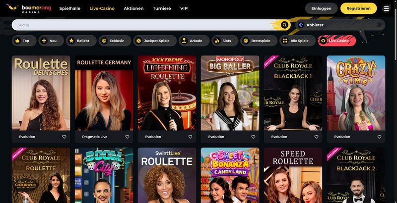 Recensione del casinò Boomerang